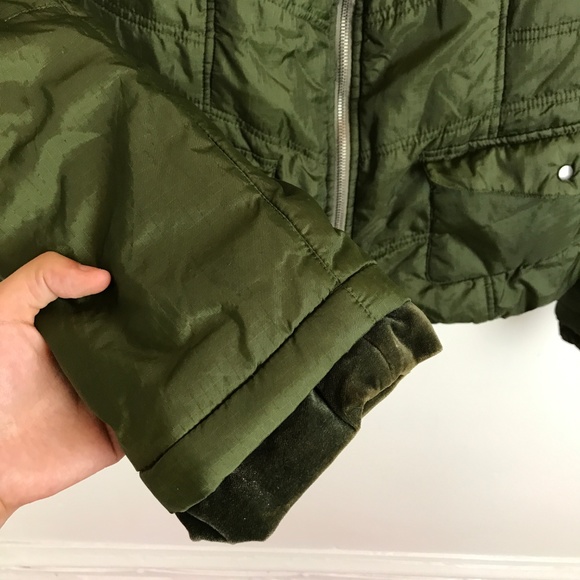 Free People Quilted Velvet Collar Puffer Jacket - Picture 3 of 10